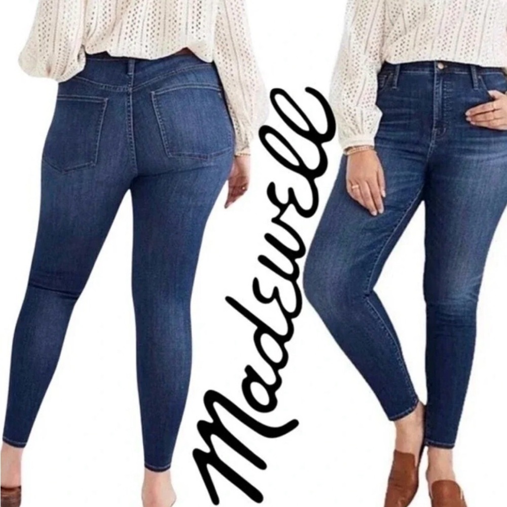 Madewell Women's Blue  high rise Skinny Jeans